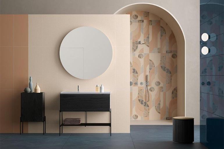 ModePaper - Perfetta armonia tra geometria ed estetica per dar vita alle pareti ModePaper combina sapientemente l’estetica colorata e minimale della carta da parati con la durevolezza delle superfici ceramiche, per un design unico e distintivo degli spazi dell’abitare.