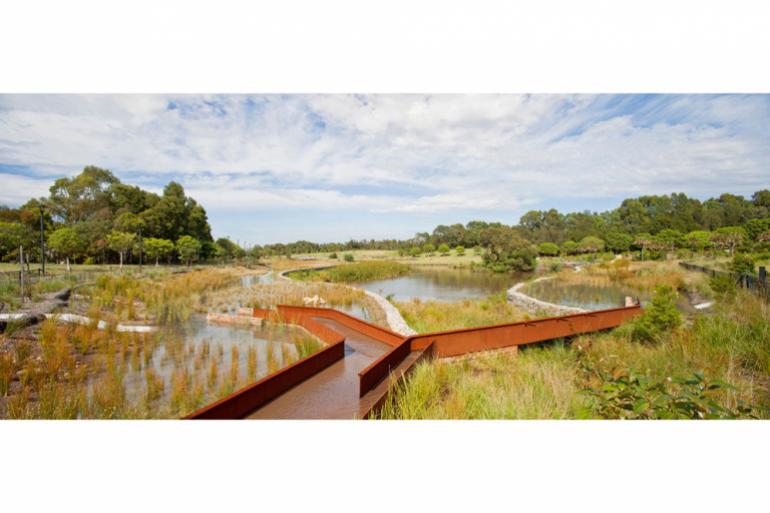 Turf Design Studio &amp; Environmental Partnership con Alluvium, Turpin + Crawford Studio, Dragonfly Environmental and Partridge &ndash; Sydney Park Water Re-use Project