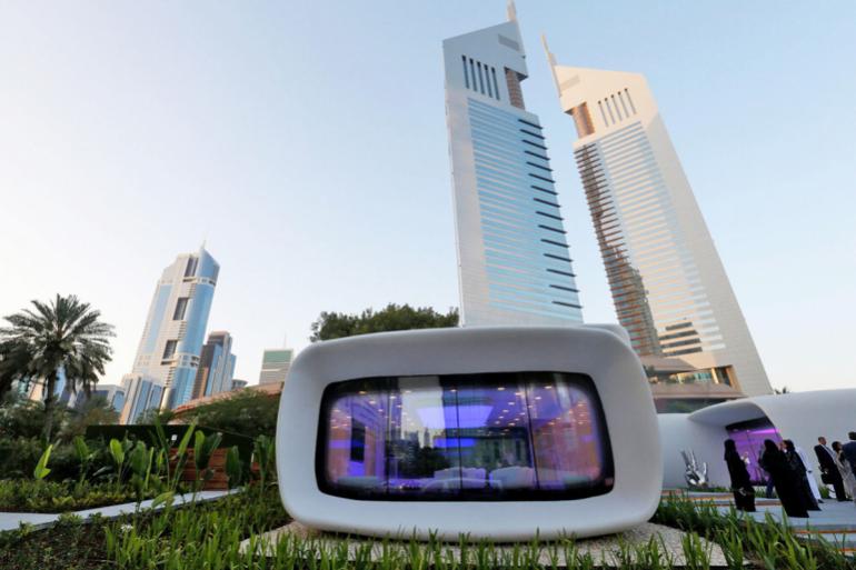 Il primo edificio stampato in 3D a Dubai. Credit: Ahmed Jadallah