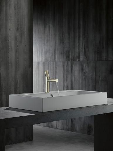 Axor Uno miscelatore monocomando lavabo con manopola zero nickel spazzolato